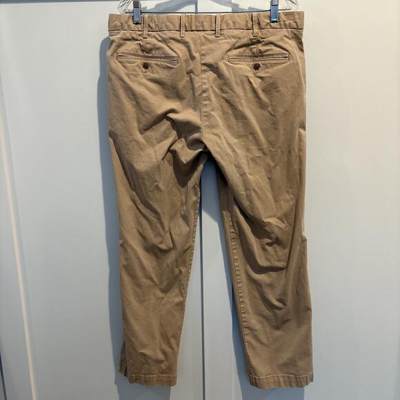 Gap Pants Mens 36x30 Khaki Straight Iconic Stretch Chino Classic Casual Spring - Picture 7 of 14